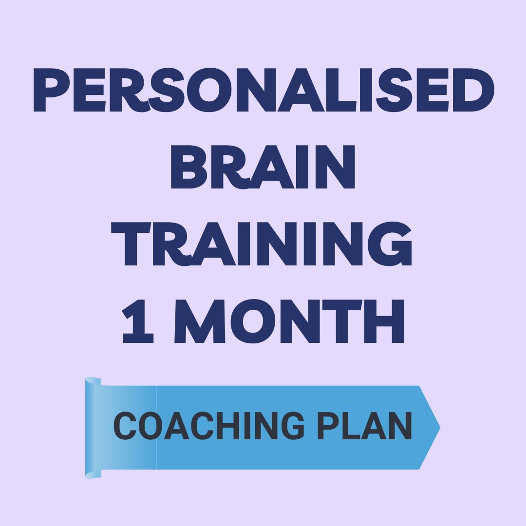 Personalised Cognitive Training - 1 month Coaching Plan