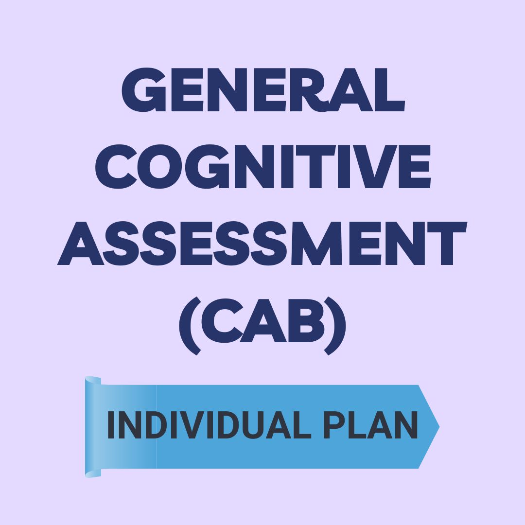 General Cognitive Assessment (CAB) - Individual Plan
